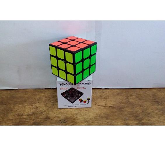 Terjangkau Rubik 3x3 Base Hitam Original Asli YongJun Toys   ,.