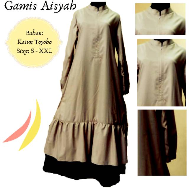 Gamis Aisyah / Gamis Syar'i Aisyah / Syari Toyobo / Toyobo Gamis Syari