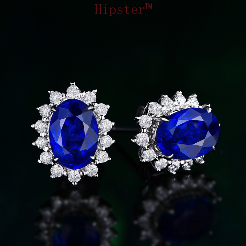 New SUNFLOWER Color Treasure Retro Crystal Stylish Elegant and Simple Earrings