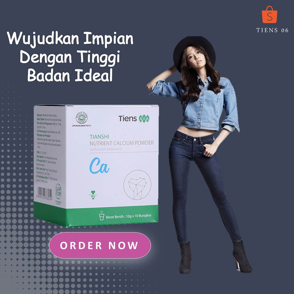 

Susu Kalsium Pertumbuhan Peninggi Badan Dewasa/ Susu Kalsium Tiens Untuk Patah Tulang ( PER SACHET )