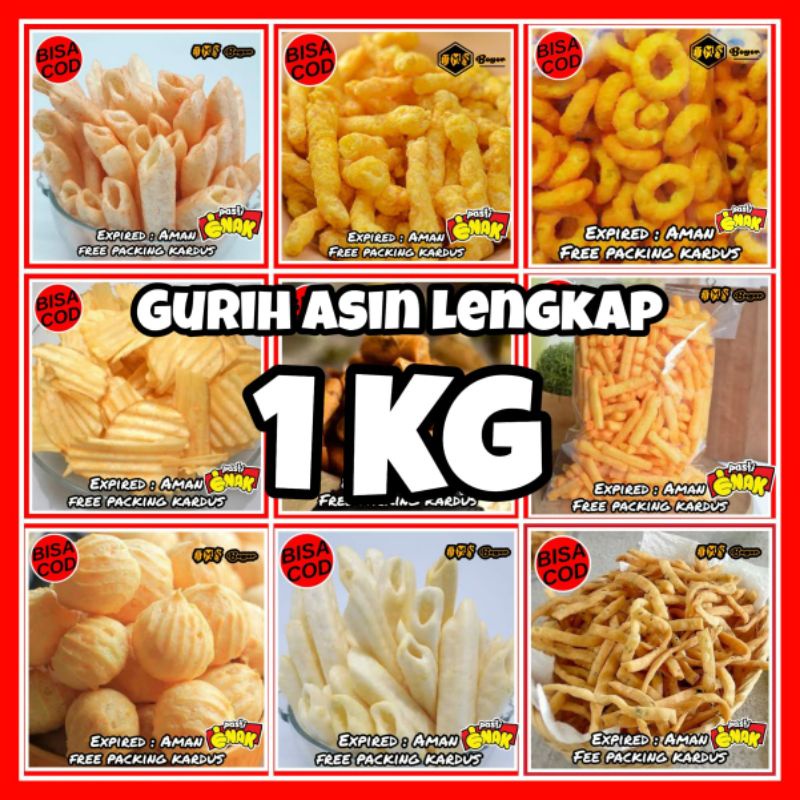 Jual Cod Cemilan Camilan Kiloan 1 Kg Snack Kekinian Jajan Jajanan Jadul