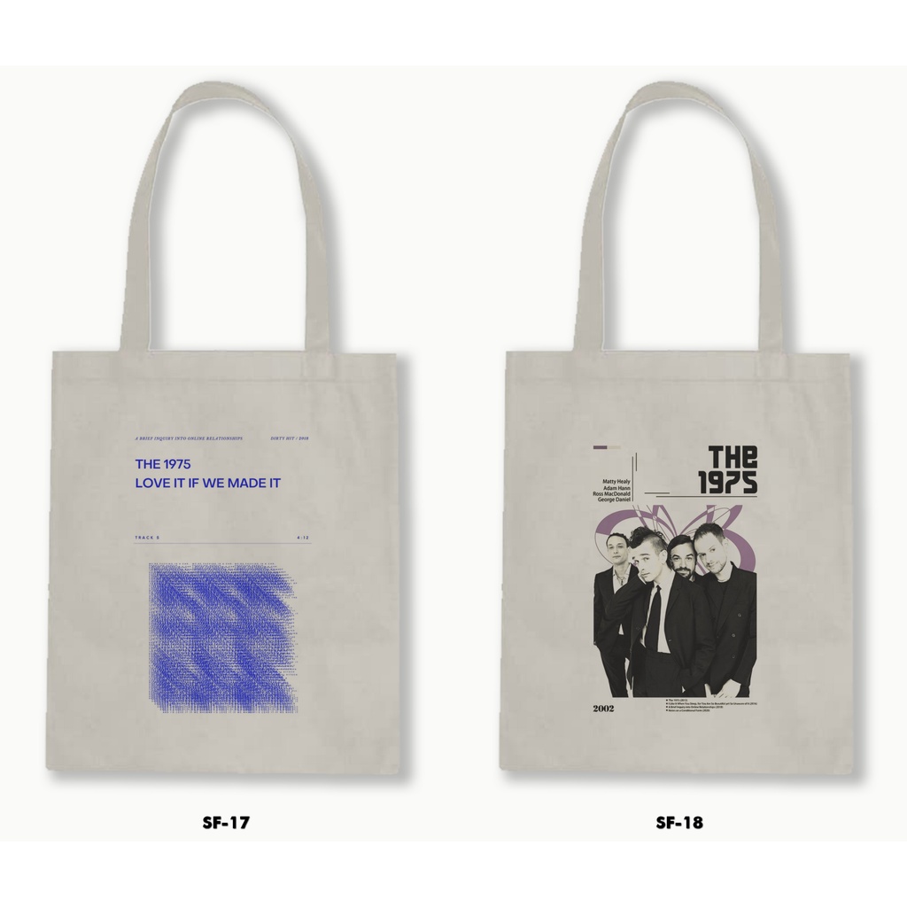 TOTE BAG BLACU a - THE 1975