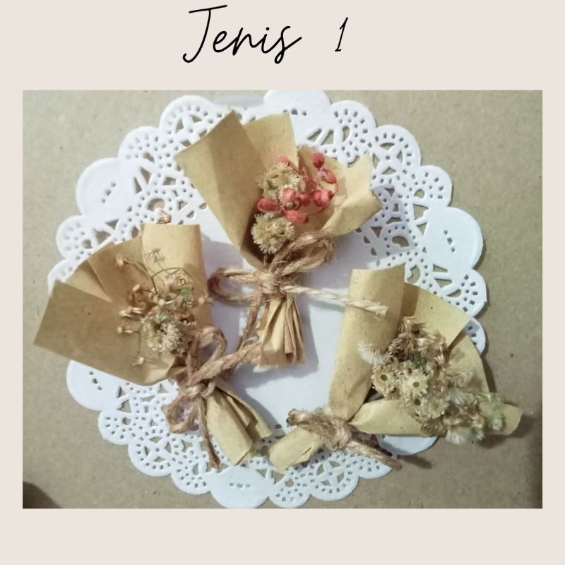 Mini bouquet/mini buket/buket bunga kecil/dryflowerbuket