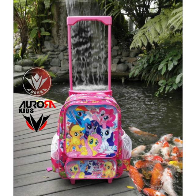 Tas roda anak sekolah troley karakter troli kuda poni | Shopee Indonesia