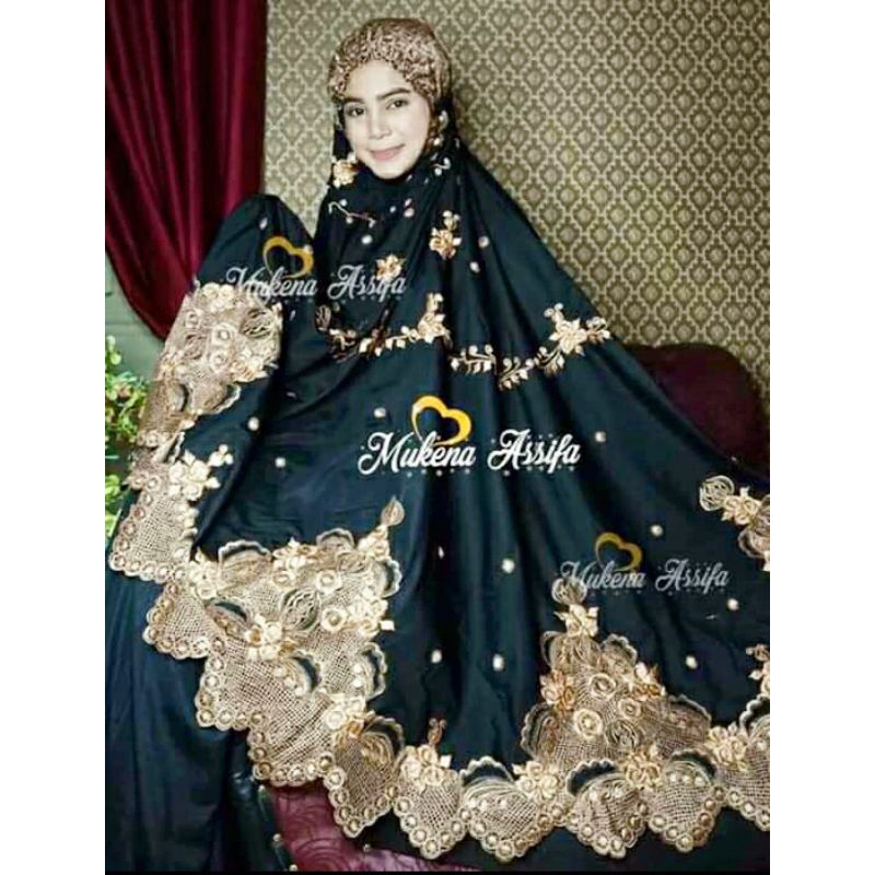 MUKENA MEWAH MUKENA BORDIR PADANG BUKITTINGGI BORDIR KELILING TUMPUK