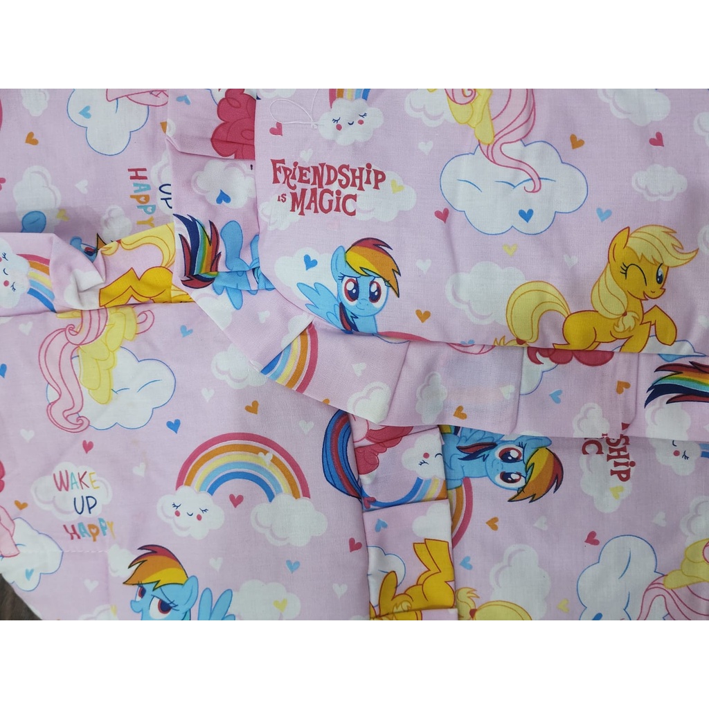 SNI Selimut Topi Baby Dee 70 x 70 Cm Selimut TopI Tas Travelling Selimut Topi Lucu Motif Kuda Pony CBKS