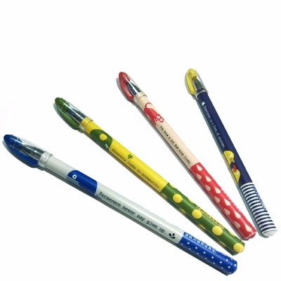 

(PROMO) Pulpen Gel Tribal Idol Tutup Transparan 0.35mm Tinta Hitam