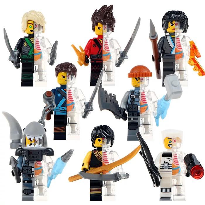 LEGO NINJA minifigures Phantom Jay Kai Cole Zane WU SY figure ninjago