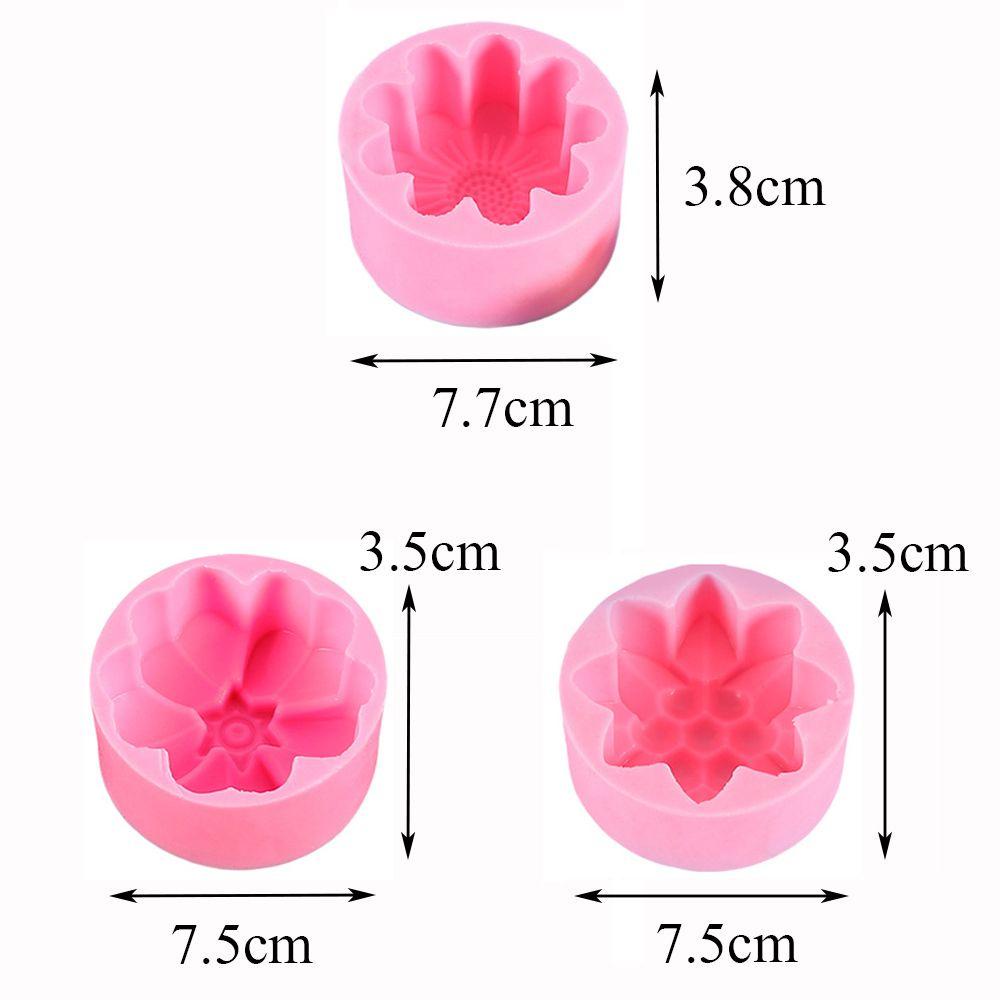 Preva Candle Mold Cetakan Kue Bentuk Bunga Kerajinan Tangan 3D