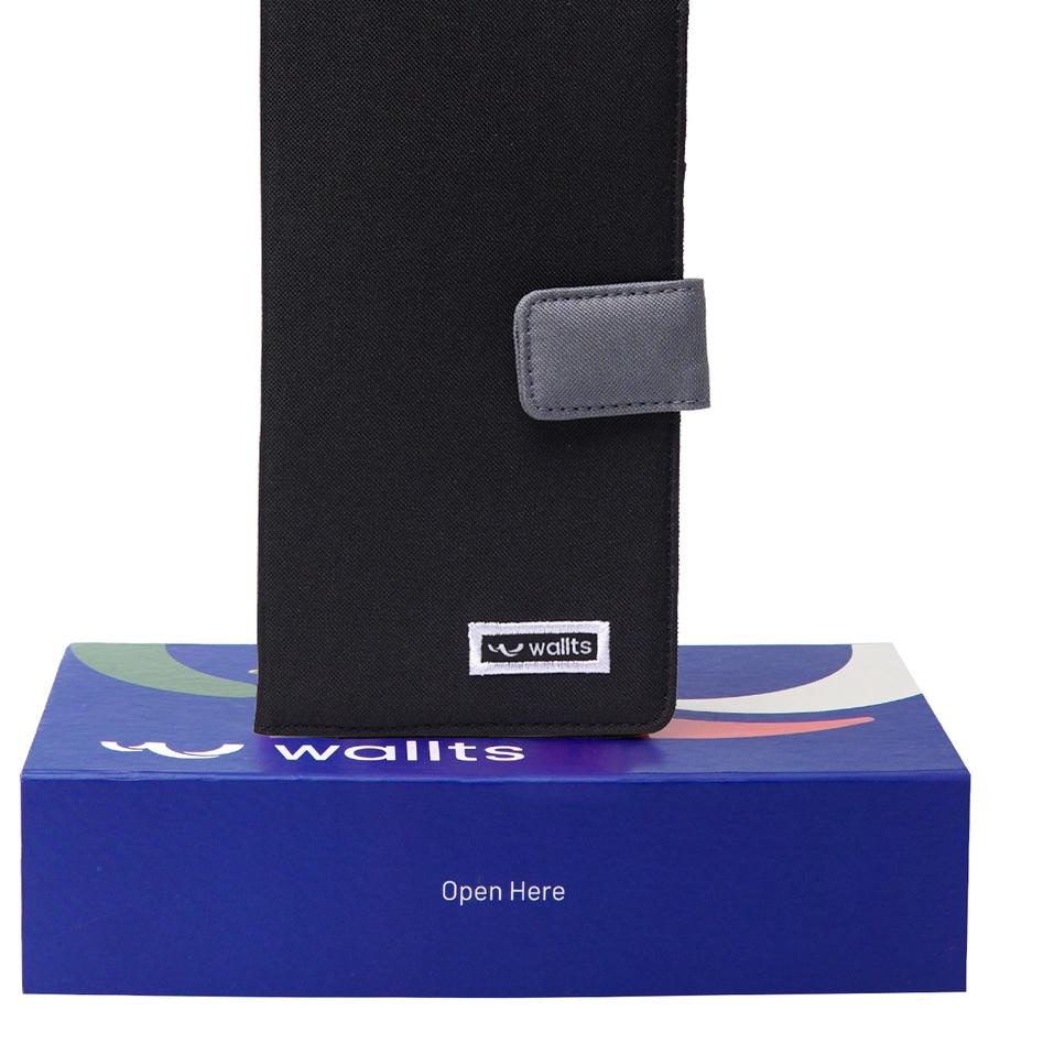 Viral Wallts Delmont Black Charcoal - Tas Dompet HP Handphone Selempang Wanita dan Pria Phone Wallet