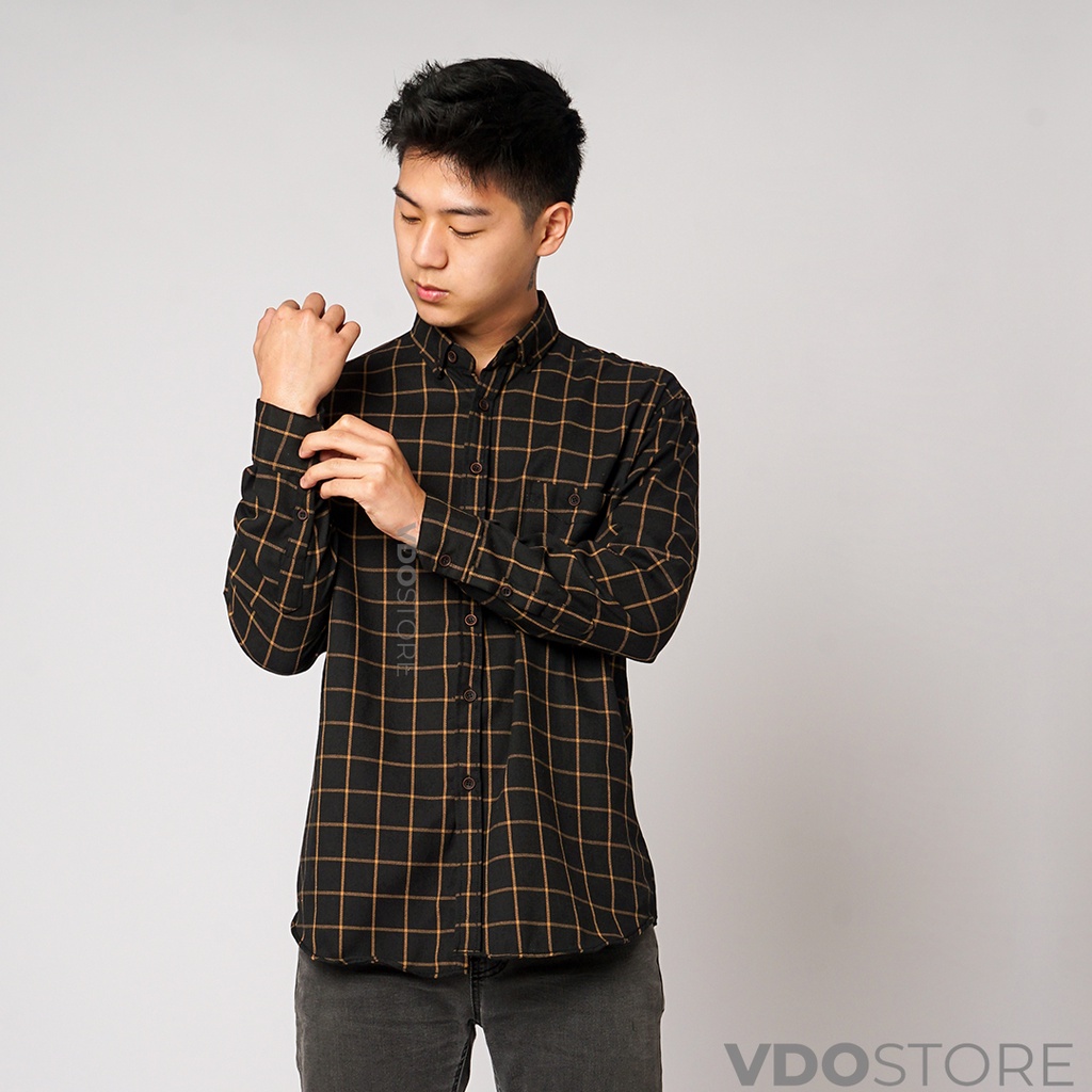 KEMEJA FLANEL PRIA 11 BLACK TIGER - M L XL - KEMEJA LENGAN PANJANG VDOSTORE DEWASA BAJU FLANNEL TANGAN PANJANG HITAM NAVY ABU MOTIF KEMEJA COWOK MURAH DEWASA SANTAI TEBAL KUALITAS IMPORT BAJU CATUR PANEL FANEL