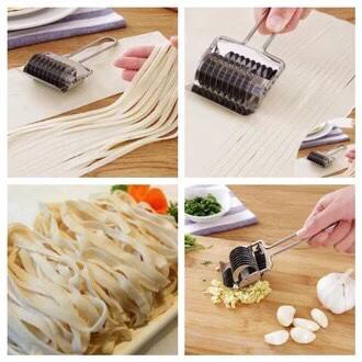 PASTA CUTTER ALAT PEMOTONG MIE NOODLE STAINLESS ROLLING KNIFE SLICER SET BAWANG GARLIC ONION KITCHEN