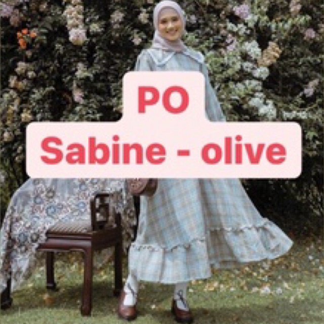PO sabine dress plaid olive haidee orlin