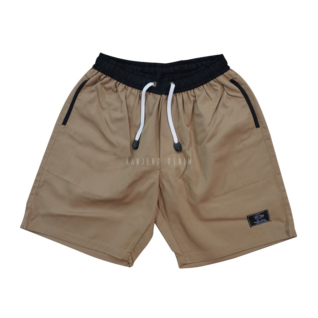 Kanjeng Denim Boardshort Celana Pendek BOB'S PANTS KHAKY