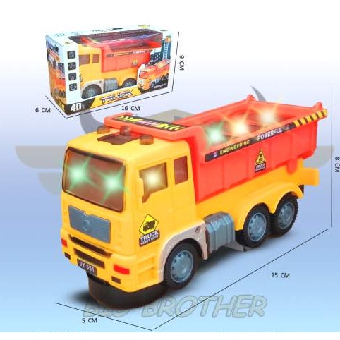 Mainan Anak Mobilan Dump Truk Molen Semen MOBIL ENGINERING CONSTRUKSI Berlampu bersuara  777-71 B.O-2