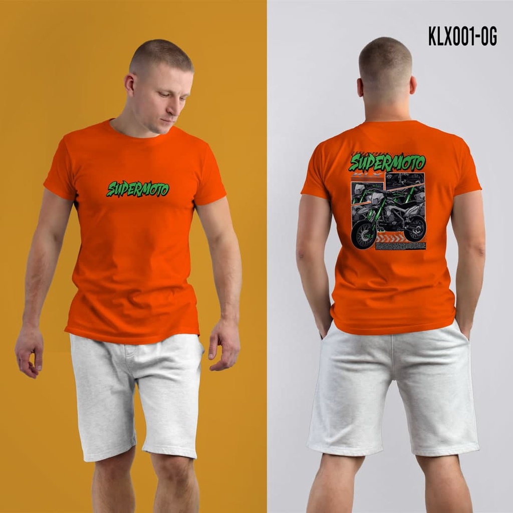 kaos motor cross kaos supermoto baju klx supermoto sablon DTF premium cotton 100% original