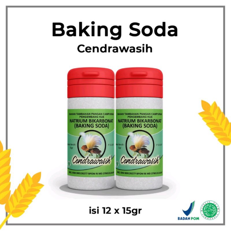 Baking Soda Cap Cendrawasih 25gr / Soda Kue 25 gr