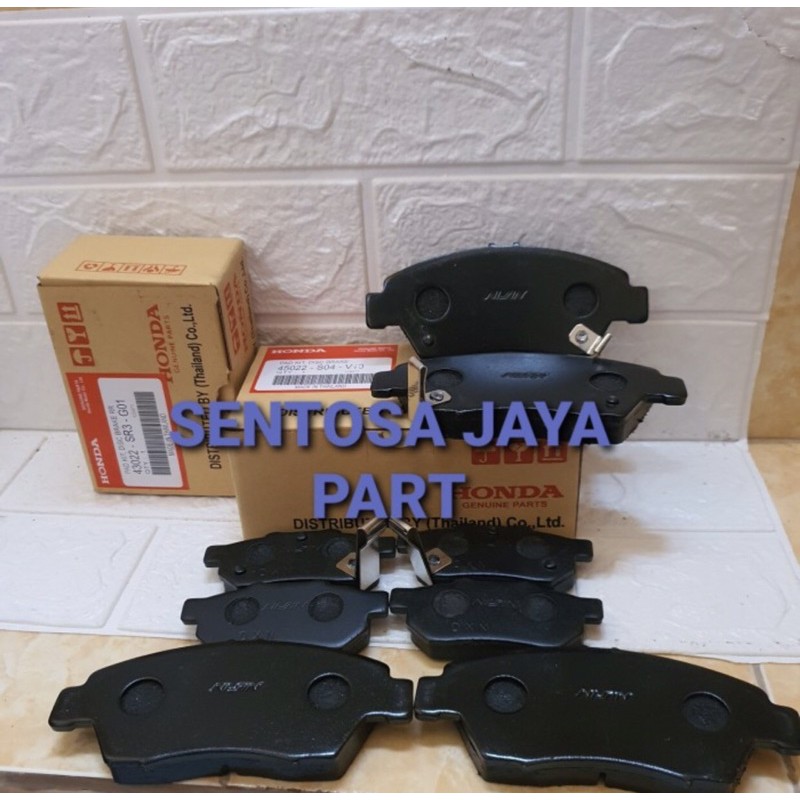 KAMPAS REM JAZZ RS BRIO MOBILLIO FREED ORIGINAL 1SET DEPAN BELAKANG