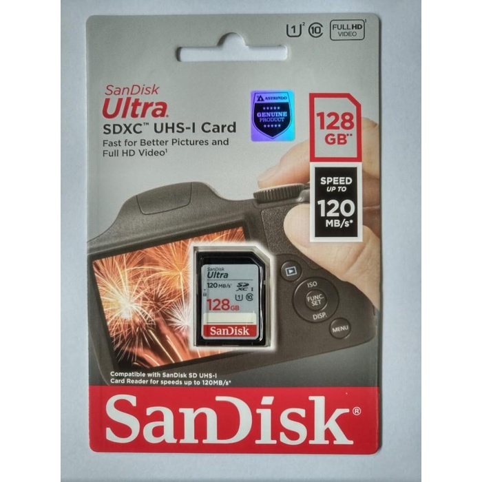Sandisk Sdhc Ultra 128Gb Speed 100