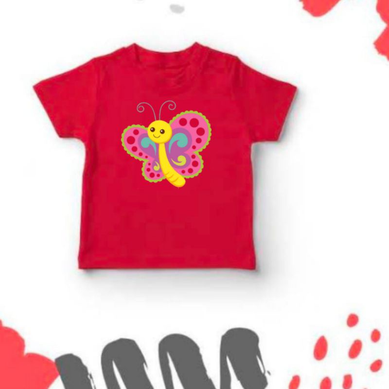 N2-KAOS ANAK BUTTERFLY LUCU