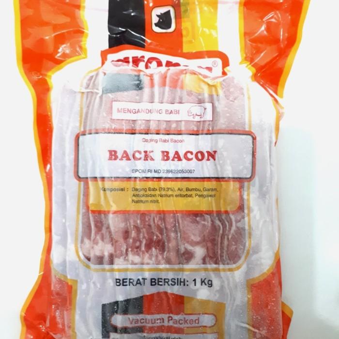 

Makanan Beku | Back Bacon Aroma Bali 1Kg | Daging Babi Bacon