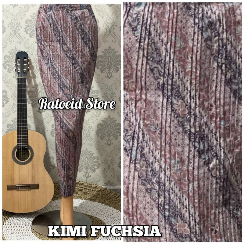 [200 Motif - Part 01] Rok Plisket Batik Panjang / Rok Batik / Rok Kebaya / Rok Wisuda / Bawahan Kebaya / Bawahan Batik / Rok Kondangan / Rok Pengantin / Rok Akad / Rok Lamaran / Rok Span / Rok Prisket Batik Jumbo Batik Production Original By Ratoeid Store-NO.44 Kimi fuchsia