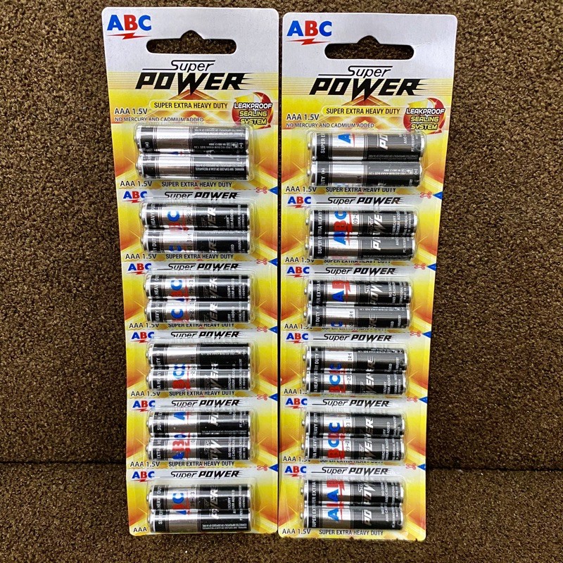 BATERAI ABC SUPER POWER AAA / A3 / BATTERY ABC SUPER POWER AAA 1,5 VOlT