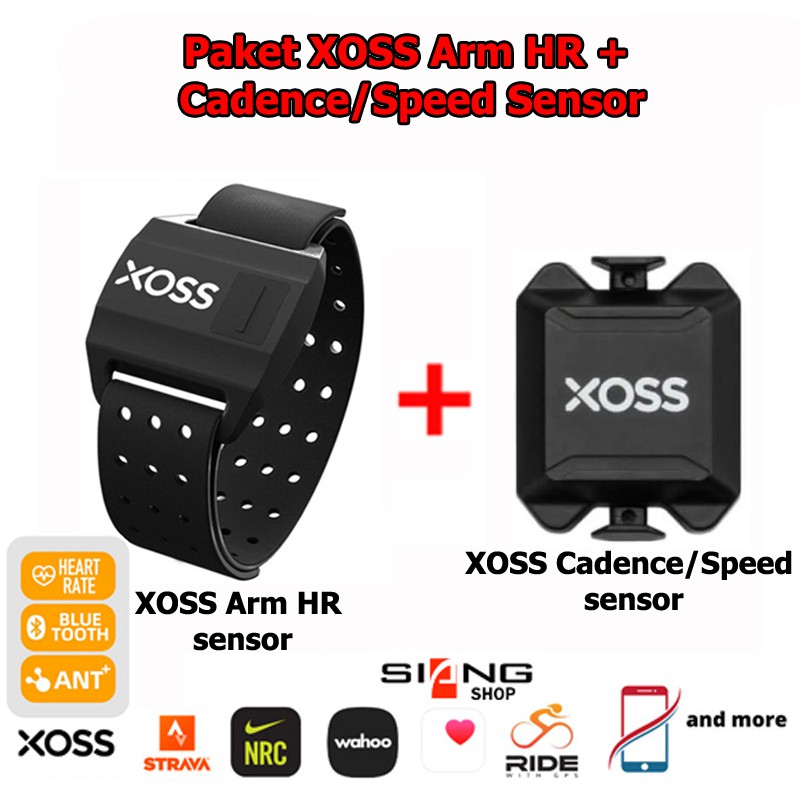 Paket XOSS Armband Heart Rate Sensor + Cadence/Speed