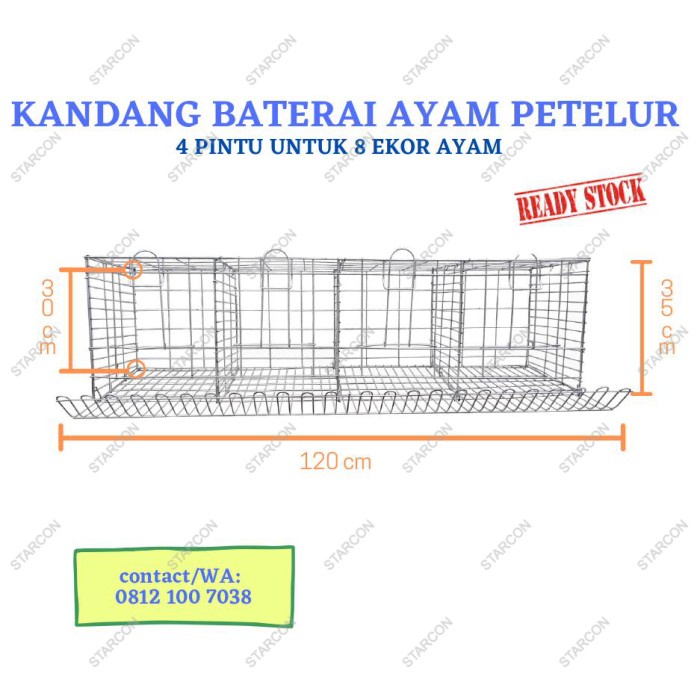 Kandang Baterai Ayam Petelur (TERLENGKAP)