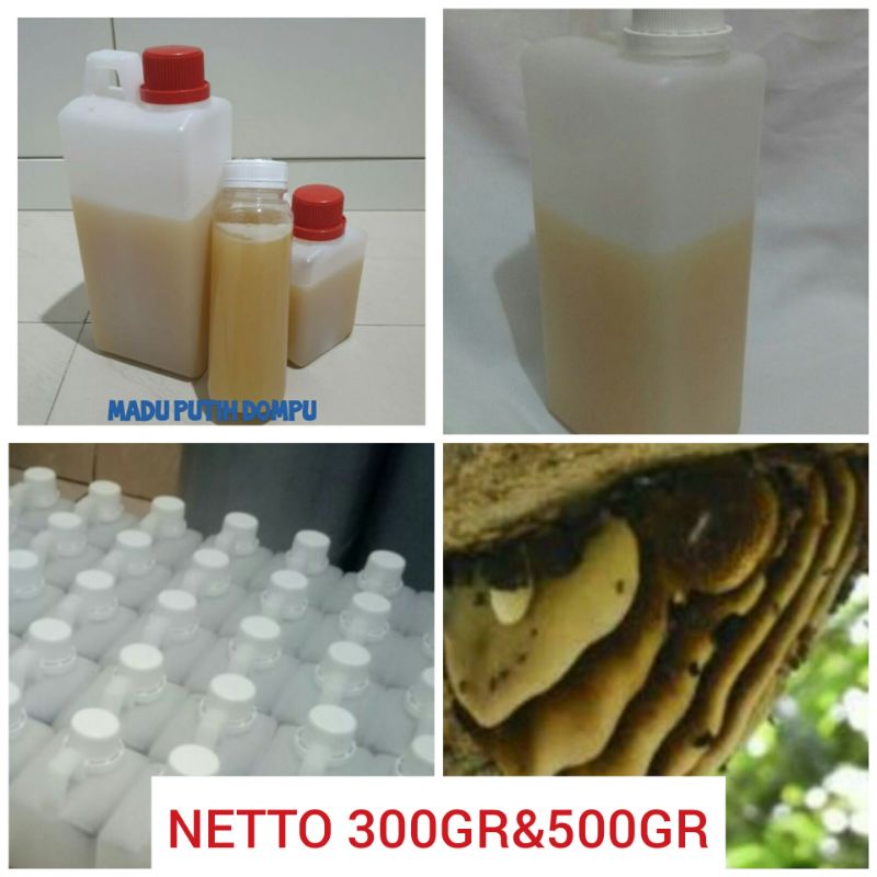 

MADU PUTIH DOMPU ASLI NETTO 300&500GRAM