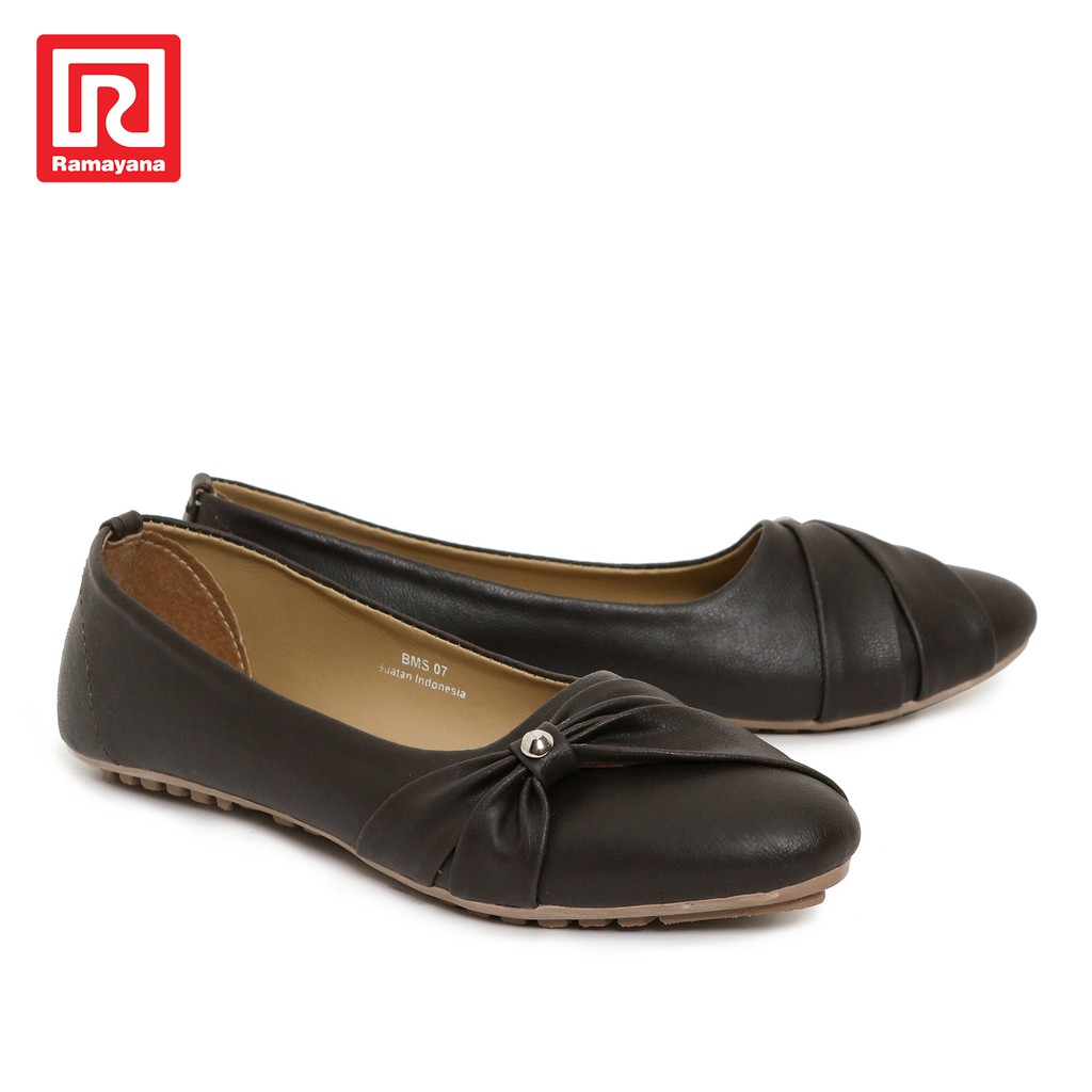 Ramayana Polo Ralph House Flat Shoes Wanita BMS07 Coklat Ramayana Polo Ralph House Flat Shoes Wanita BMS07 Coklat