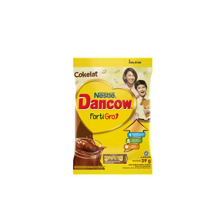 

Gift - DANCOW Fortigro Susu Bubuk Susu Anak Coklat (10x39g)