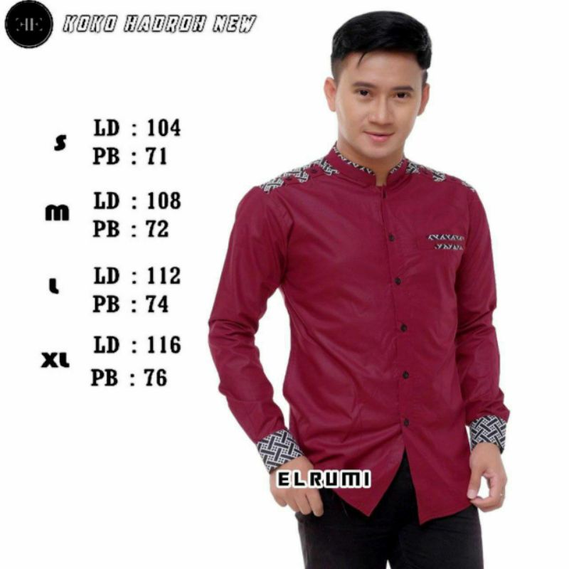 Baju Koko Hadroh Koko Elrumy Best Seller Motif Terbaru Viral