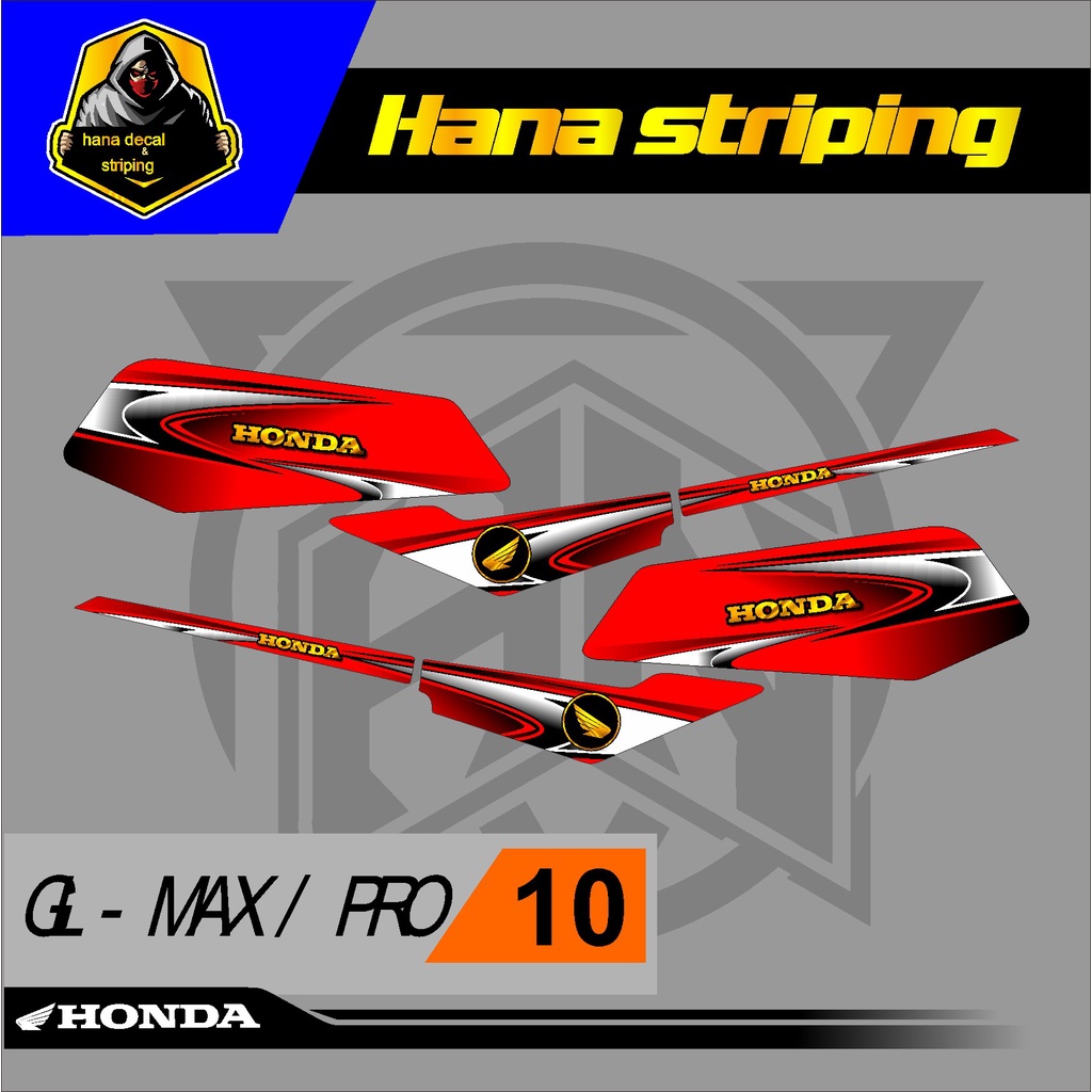 Stiker variasi Sticker Striping Lis Variasi GL PRO - GL MAX variasi desain 10