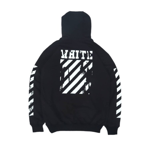 Jaket Sweater Hoodie OFF WHT MIRROR – Black Edition Fashion Trendy Casual Pria Good Brand Quality St