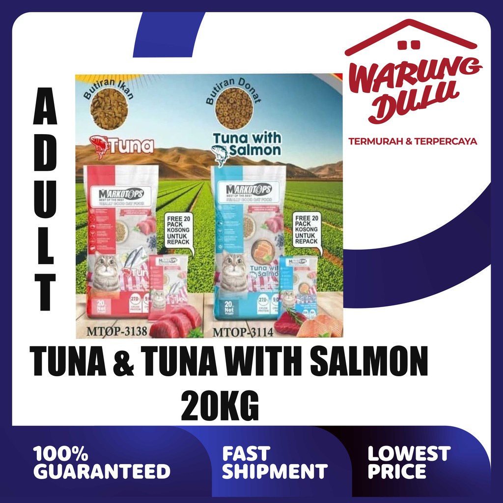 MARKOTOPS TUNA / TUNA WITH SALMON 20KG (EKSPEDISI)