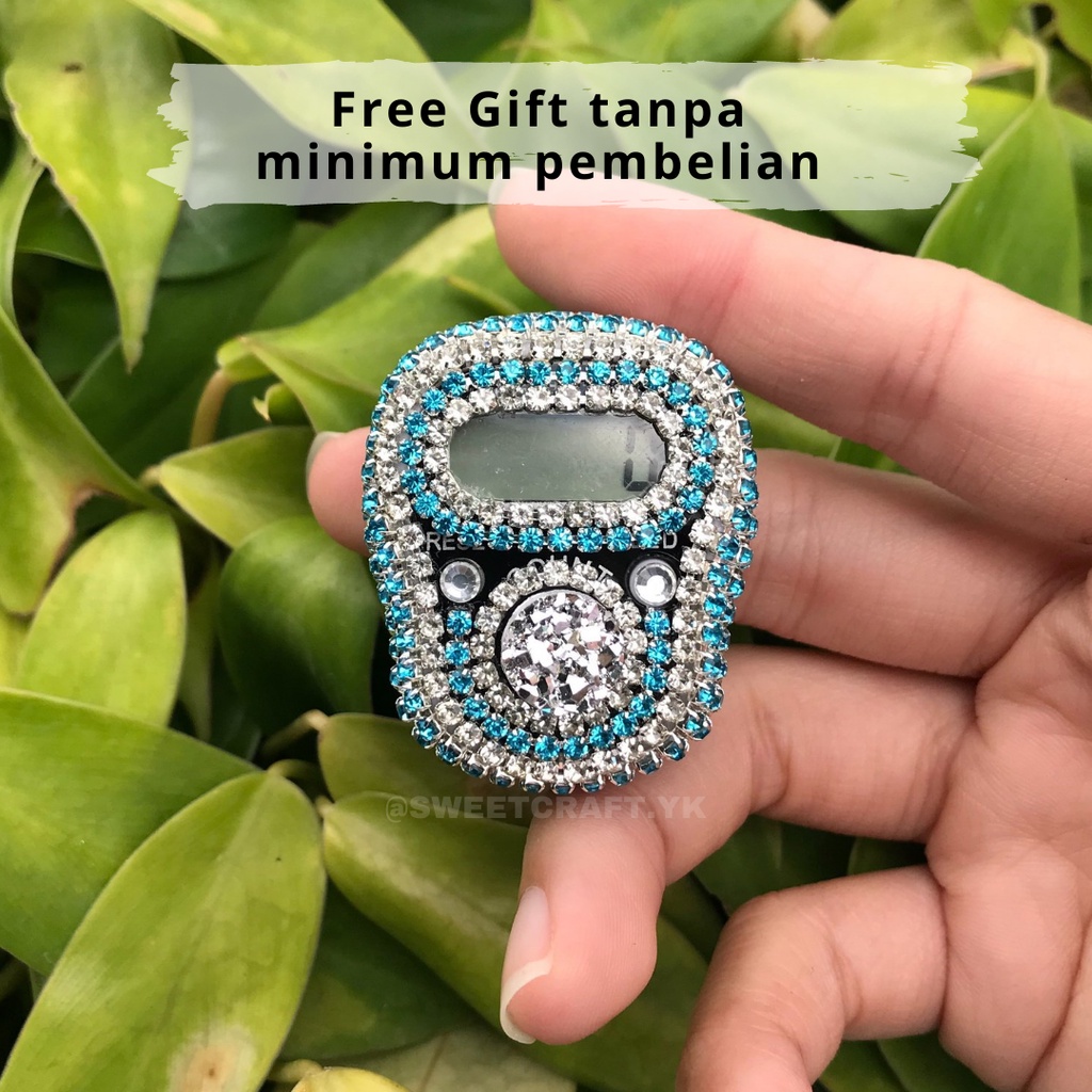 Tasbih digital swarovski / Tasbih digital cantik / Tasbih digital led / Tasbih digital mutiara