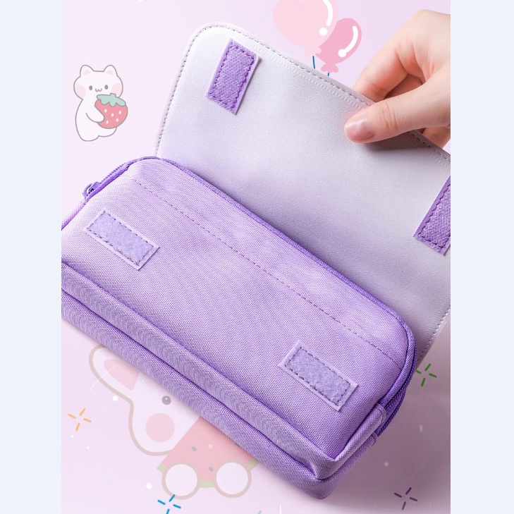 

Baru Gelasa Kotak Pensil Anak Tenteng 3D Squishy Rabbit Cute Flower Dear