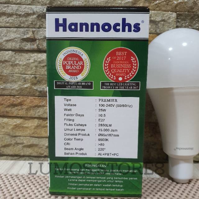 Lampu LED Hannochs 25 Watt PREMIER