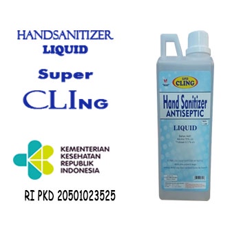 HAND SANITIZER 1 LITER CAIR / ANTISEPTIC KEMENKES