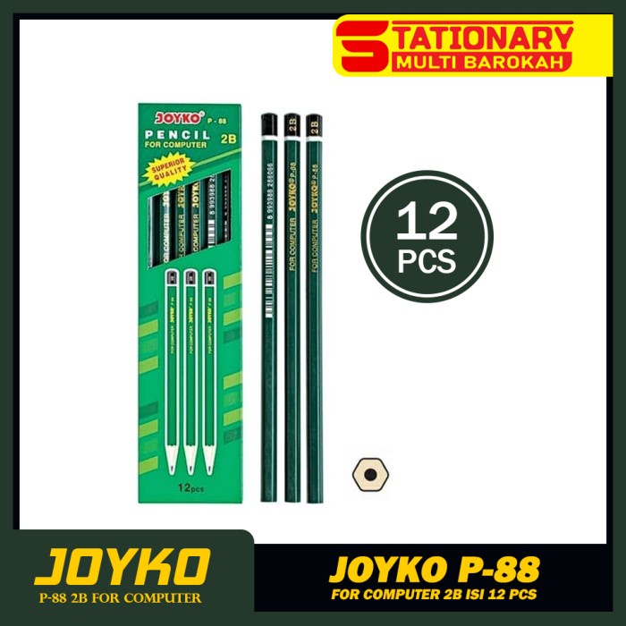 

Kusus Hari Ini Pensil Joyko P-88 1 Lusin Isi 12 Pcs Trendi