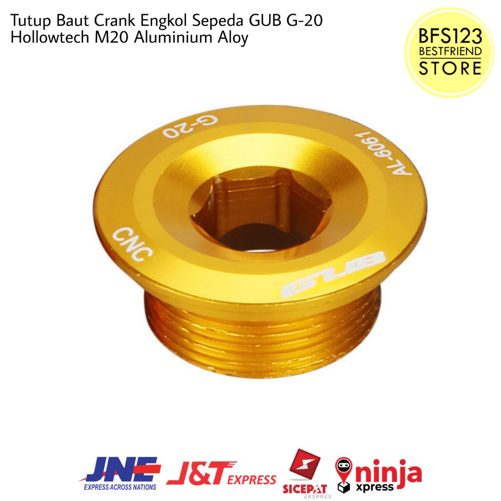 Tutup Baut Crank Engkol Sepeda GUB G-20 Hollowtech Aluminium Aloy