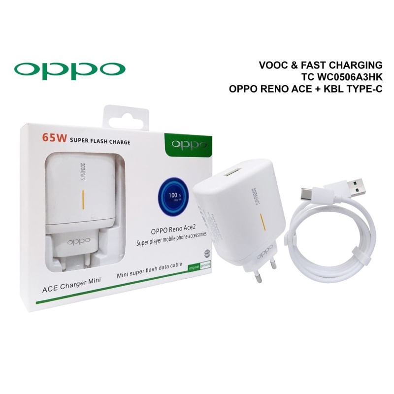 CHARGER OPPO 65W TYPE C SUPERVOOC ORIGINAL FAST CHARGING