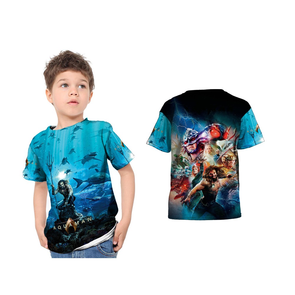 Kaos anak Karakter Aquaman Baju Anak Aquaman Murah