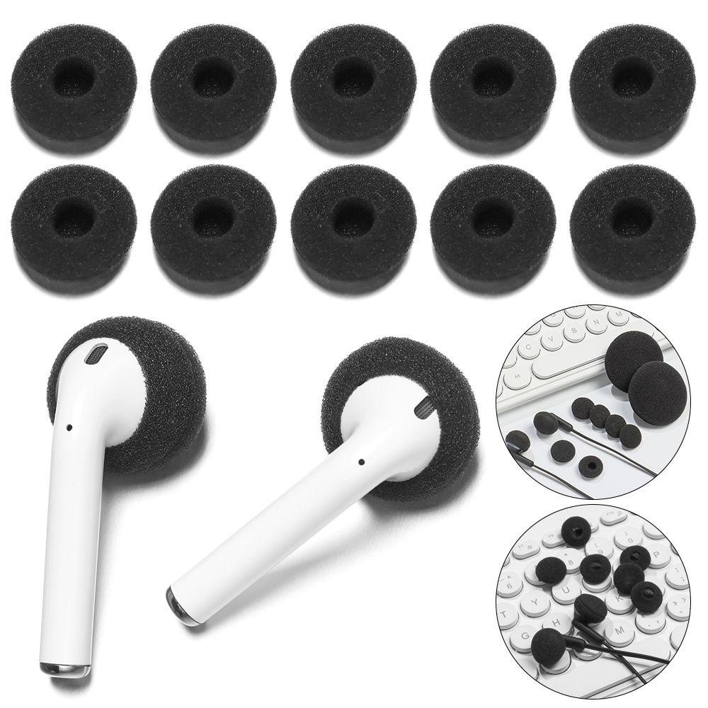 Top 10pcs Earphone Spons Kompatibel Headphone Pengganti Headset Cushion