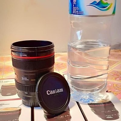 Mug Lensa Kamera + Canon EF 24-105 Tumbler Unik Gelas Cup B267