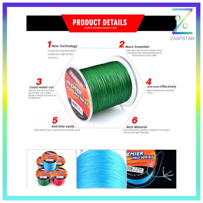 Proberos Premier Pro Series Benang Pancing Braided Thick 0.33mm - 300M