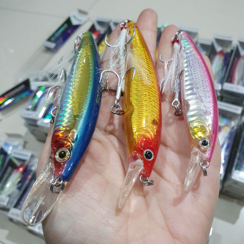 MINNOW PLATINUM CRYSTAL ZEE MINNOW 9,5 cm 11 cm 12,5 cm / MINNOW 9 G 14 G 18 G / FLOATING MINNOW