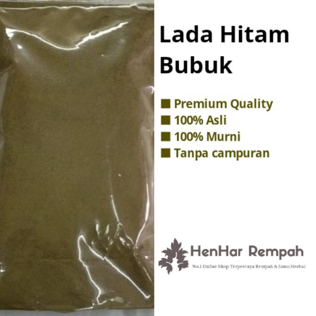 [Garansi 100% Asli] 100 gram Lada Hitam bubuk / Merica Hitam bubuk murni tanpa campuran