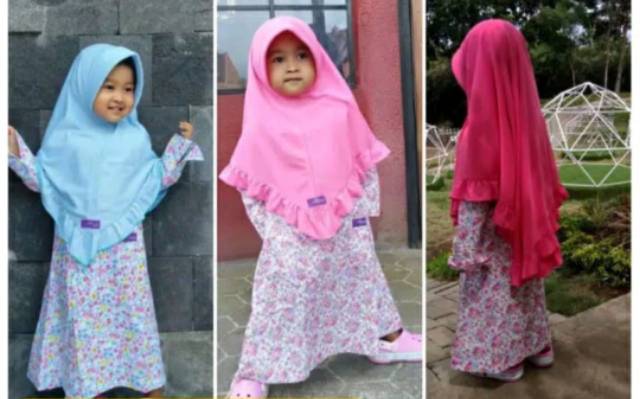 Gamis anak/gamis katun anak